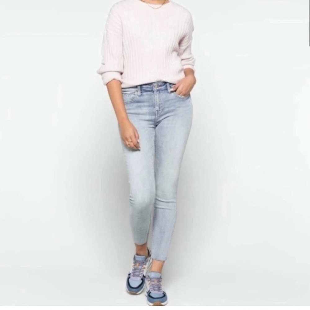 Pistola Arielle Skinny Scissor Cut Hem Women’s Jean Size 27 Light Wash